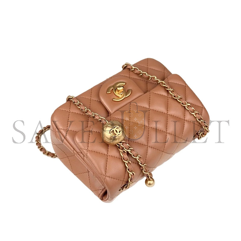 CHANEL MASTER PEARL CRUSH MINI SQUARE FLAP BAG AS1786 (17*14*8cm)